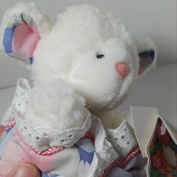 Commonwealth 1992 Plush Sweetheart Friends White Sheep Lamb Stuffed Animal - Picture 6 of 8